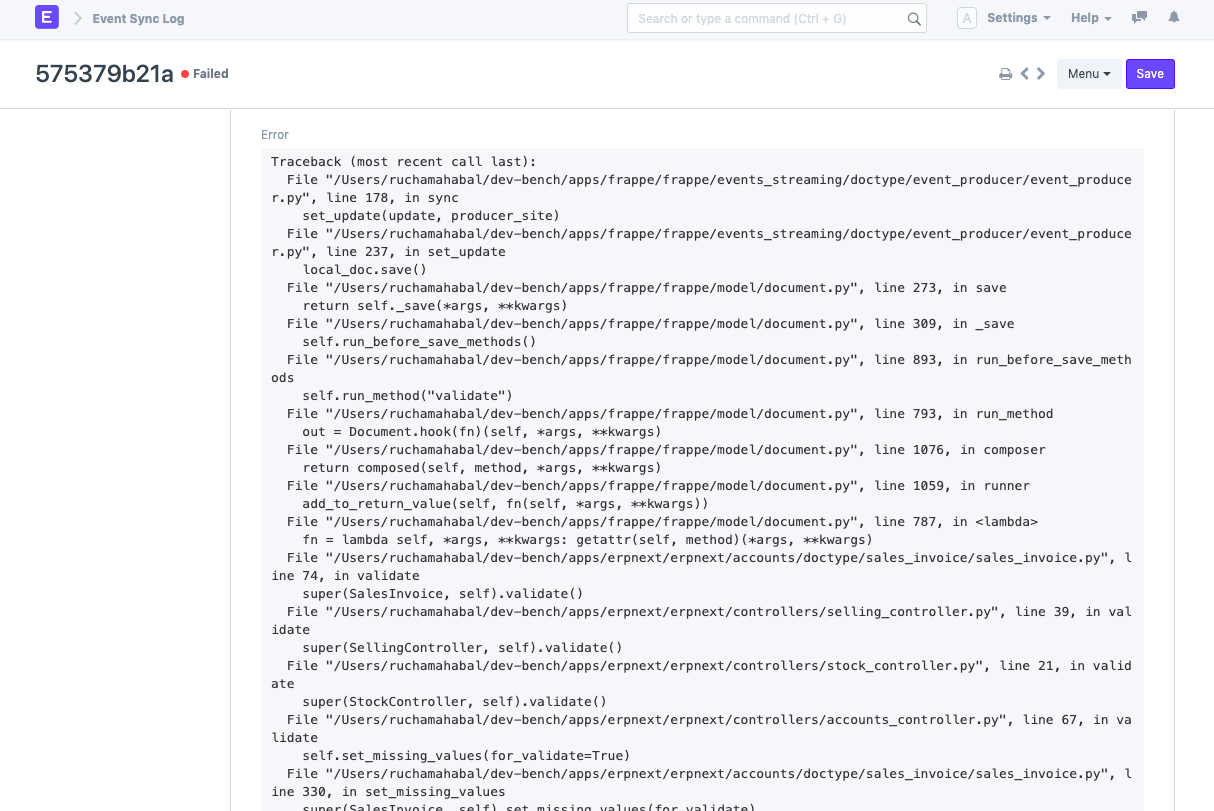 event failed error (1)